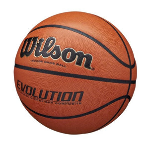 Wilson Evolution Indoor Game Basketball - Black, Size 7 - 29.5"