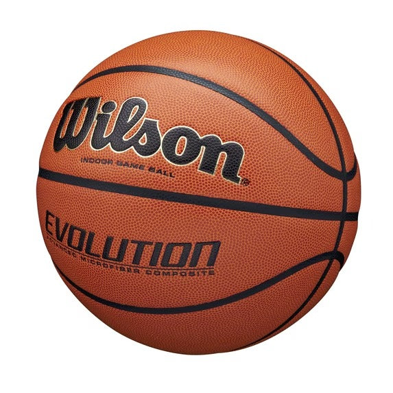 Wilson Evolution Indoor Game Basketball - Black, Size 7 - 29.5"