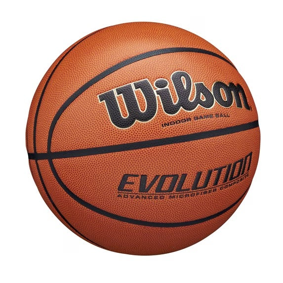 Wilson Evolution Indoor Game Basketball - Black, Size 7 - 29.5"