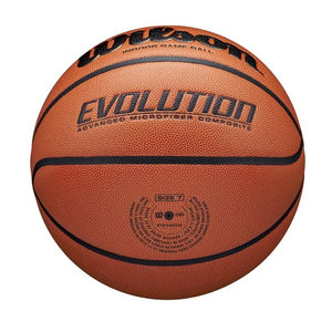Wilson Evolution Indoor Game Basketball - Black, Size 7 - 29.5"