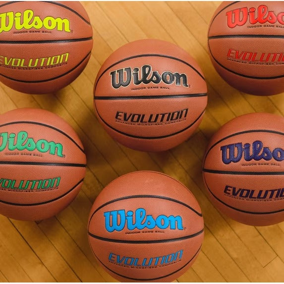 Wilson Evolution Indoor Game Basketball - Black, Size 7 - 29.5"