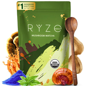 RYZE Organic Mushroom Matcha with 6 Adaptogenic Mushrooms, 30 Servings My Store