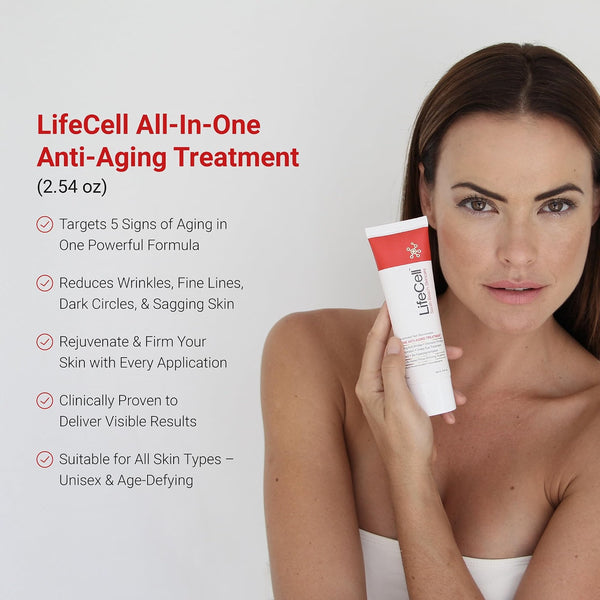 LifeCell Anti-Aging Cream for Wrinkles, Fine Lines & Dark Circles, 2.54oz My Store