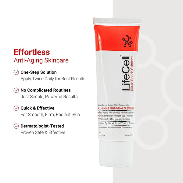 LifeCell Anti-Aging Cream for Wrinkles, Fine Lines & Dark Circles, 2.54oz My Store