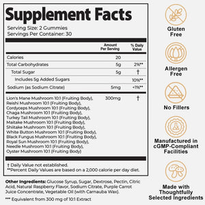 Nutrition Super Mushroom Gummies - 12 Functional Mushrooms - 60 Count My Store
