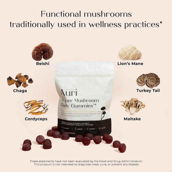 Nutrition Super Mushroom Gummies - 12 Functional Mushrooms - 60 Count My Store