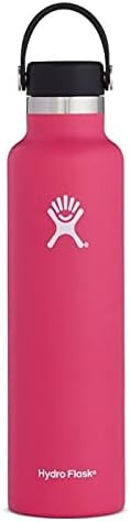 Hydro Flask - Water Bottle 709 ml (24 oz) - Vacuum Insulated Stainless Steel Water Bottle with Leak Proof Flex Cap and Powder Coat - BPA-Free - Standard Mouth - Watermelon My Store