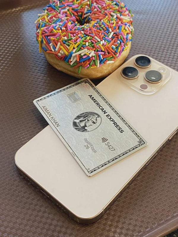 Custom AMEX Silver Metal Card - Custom Card - Personalized Metal Card - Laser Engraved - Handmade Novelty Gift - Wallet Card