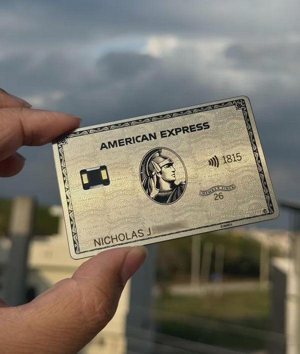 Tap to Pay Custom AMEX Platinum Metal Card - Custom Card. NFC Metal Card - Laser Engraved - Handmade Novelty Gift - Wallet Card