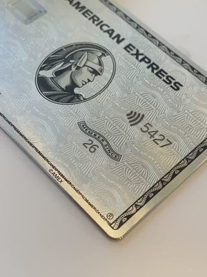 Custom AMEX Silver Metal Card - Custom Card - Personalized Metal Card - Laser Engraved - Handmade Novelty Gift - Wallet Card